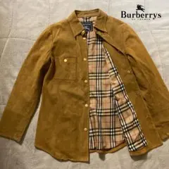 BURBERRY バーバリー　スウェード 長袖シャツ ジャケット　ノバチェック柄