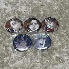 進撃の巨人 Anique 巨人大戦 ホログラム缶バッジ エレン ミカサ アルミン