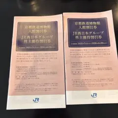 JR西　株主優待割引券　二冊セット