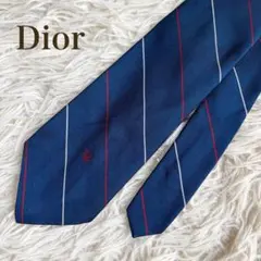美品 Christian Dior ディオール ネクタイ 縞模様 ストライプ