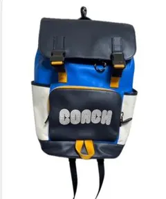 【希少】COACHコーチ バックパック リュック カラーブロック レザー
