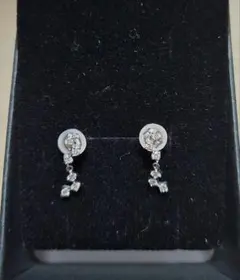 K18WG　スイングダイヤモンドピアス　✡️10日までのお値下げ✡️