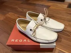 REGAL レザーローファー ゴアテックス 白 23cm - メルカリ