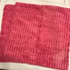 ふわふわモコモコ クッションカバー 2枚セット ピンク 45×45cm 洗える