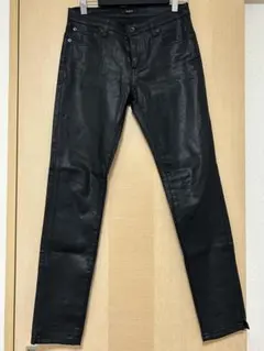 ブラックデニムパンツ スリム