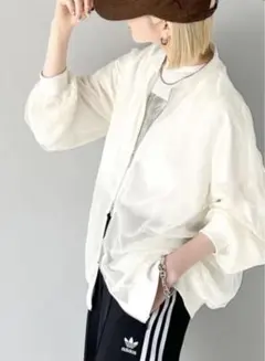 【CLASSICALELF 】極美品　チュール×シフォンレイヤードシアーブルゾン