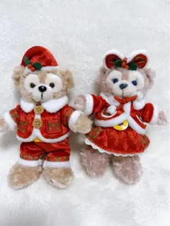 ディズニー ダッフィー シェリーメイ ぬいぐるみバッジ クリスマス 2016