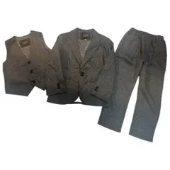 キッズ スーツセット グレー 3点 115cm