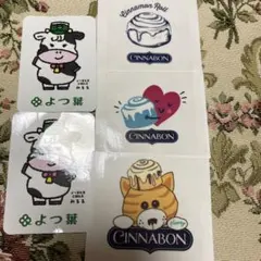 Cinnabon & よつ葉の牛 ステッカーセット
