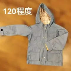 GLOBAL WORK KIDSフード付き青色ジャケット120程度コートブルゾン