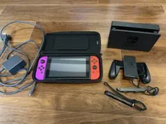 Nintendo Switch 本体 赤/紫 充電器・ドック付き