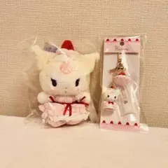 新品　いちごホイップケーキ マスコットバッグチャーム キーホルダー クロミ