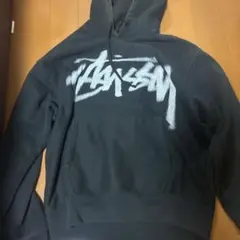 Stussy ブラック パーカー M