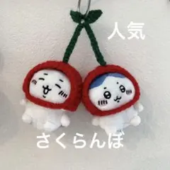 ちいかわおすわりぬいぐるみ　さくらんぼ　ぬい服