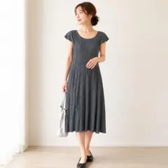 希少✨PLEATS PLEASE ワンピース MIST 二重裾 ブラック 3 - メルカリ