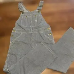 Lee 70-80‘s ヒッコリーオーバーオール キッズ 古着 70s USA製 Lee ヒッコリー デニム ワーク