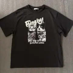 人気 新品 猫プリントTシャツ M〜Lキャット ねこ