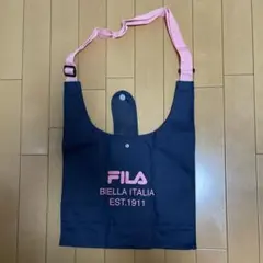 FILA エコバッグ ネイビー ピンク