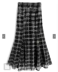 チェック柄マーメイドスカート