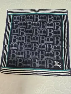 BURBERRY ウォッシュタオル ネイビー ロゴのサムネイル