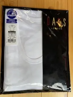 【DAKS】メンズ☆ U首Tシャツ☆ Lサイズ☆ ホワイト☆綿100%
