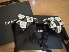 CHANEL ノベルティー カメリア柄 折りたたみジャンプ傘 晴雨兼用
