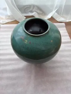 ☆新品・未使用☆ 信楽焼 結晶釉 花瓶 フラワーベース ブルー - メルカリ
