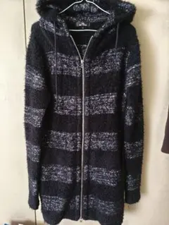 bernings sho archive ボーダー ニットパーカー パンク