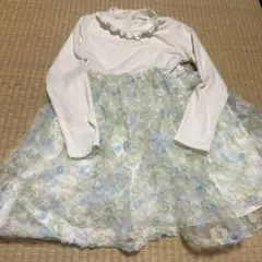 130 異素材ワンピース 長袖