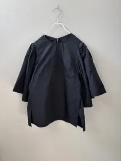 forformo Tuck Flare Sleeve Blouse black