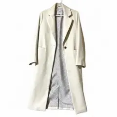 【美品】eimy istoire ロングコート 裏地モノグラム 白のサムネイル