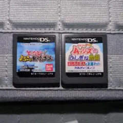 DSソフト3個セット ムッシーズの不思議な農園 よゐこの無人島生活 どうぶつの森