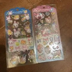 ドロップジェリーシール★まじかるみゅーちゃん★ふわふわらびちゃん★新品★平成