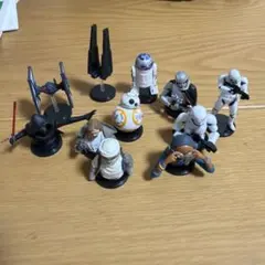 STAR WARS 宇宙船フィギュアセット 8機 ミニフィギュア12体 Star Wars フィギュア 宇宙船 ミニチュア セット スターウォーズ