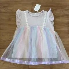 【新品未使用タグ付き✨】ELFIN DOLL チュール付きTシャツ 110cmのサムネイル