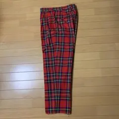 コムデギャルソン レッド タータンチェック ハーフパンツ XS - メルカリ