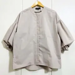 INDIVI 【春まで使える！/こなれ羽織り】バルーンスリーブブルゾン