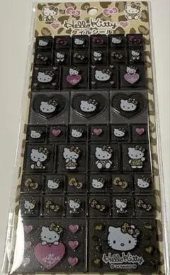 【正規品】サンリオ ハローキティ ヒョウ柄 タイルシール