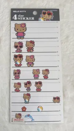 【正規品】サンリオ 日焼けキティ シール 4サイズステッカー