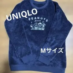 ユニクロ PEANUTS ルームウェア フリース ネイビー 長袖Mサイズ