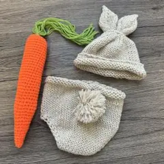 ニューボーンフォト　うさぎコスチューム　コスプレ　新生児　マタニティ