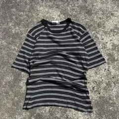 90s フランス製 old agnes.b homme 半袖 Tシャツ ボーダー