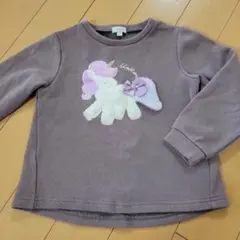 エニファム　ユニコーン刺繍裏起毛トレーナー　120サイズ