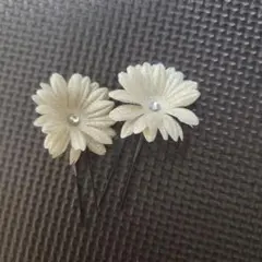 花モチーフヘアピン2個セット