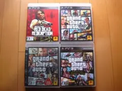 ＰＳ３ソフト４枚セット　レッドデッドリデンプション 他