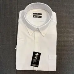 4S スーパーノンアイロン ストレッチスリムビジネス半袖シャツ