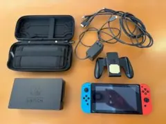 【美品】Nintendo Switch 本体 ネオンレッド・ブルー