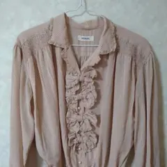 インゲボルグ水玉ロングワンピース　大幅フレア