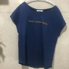 ★REDYAZEL ネイビー Tシャツ サイズフリー 紺のサムネイル