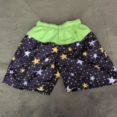 男の子用水着 130cm 星柄 黒・緑